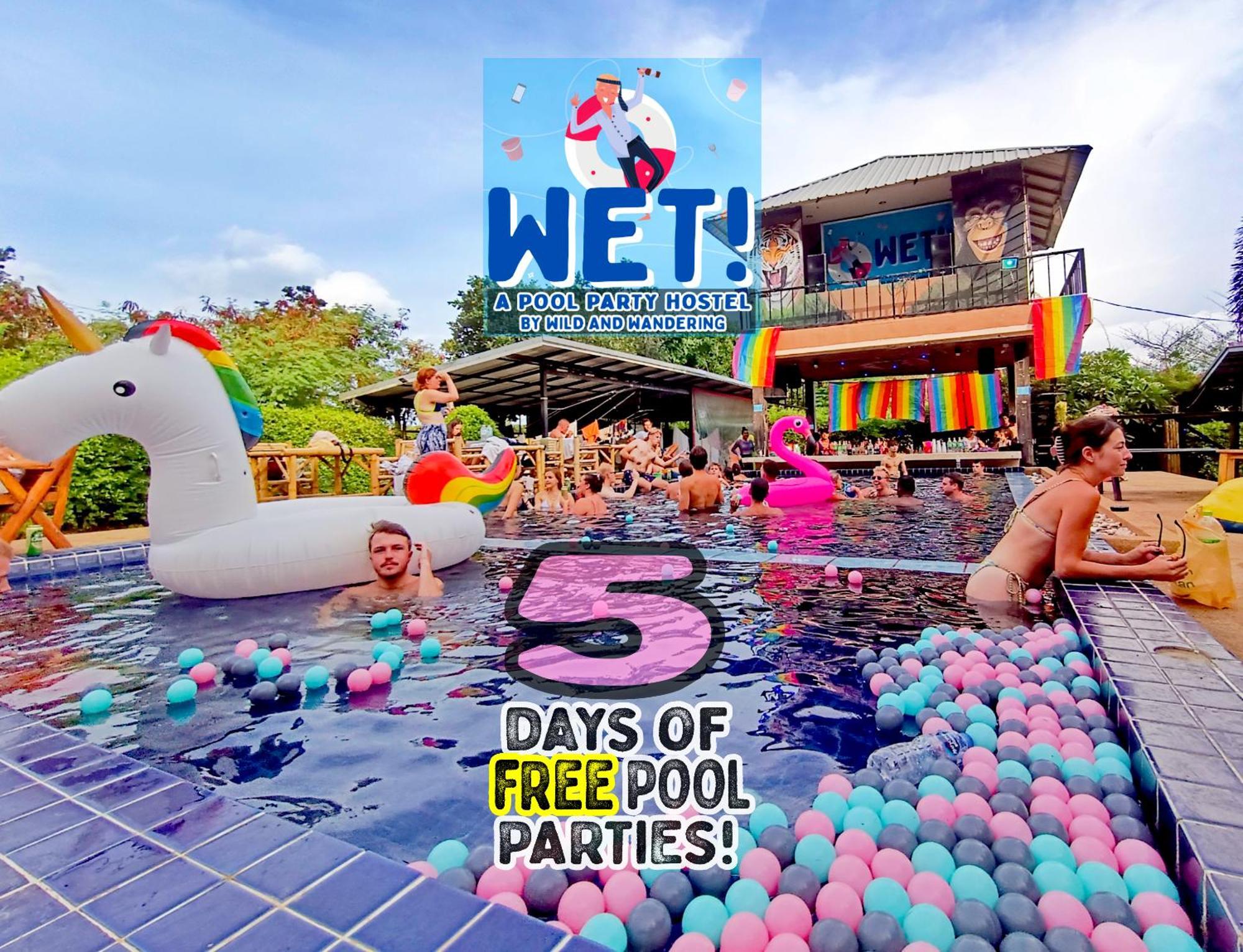 Wet! A Pool Party Hostel By Wild & Wandering 哈林海滩 外观 照片